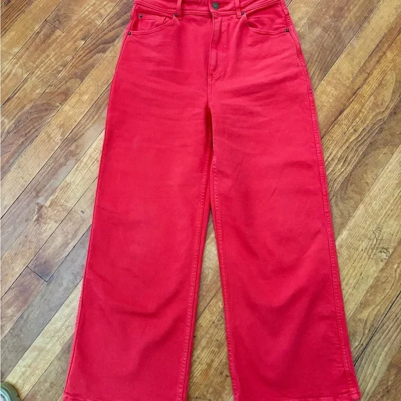 Sézane Red Le Crop Denim, 6 - Picture 5 of 6